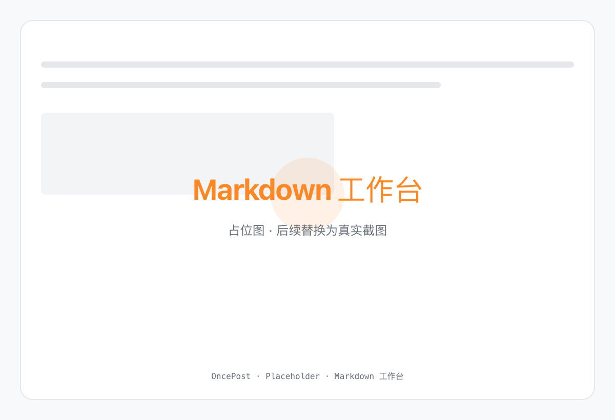TouGaoYa Markdown Workbench